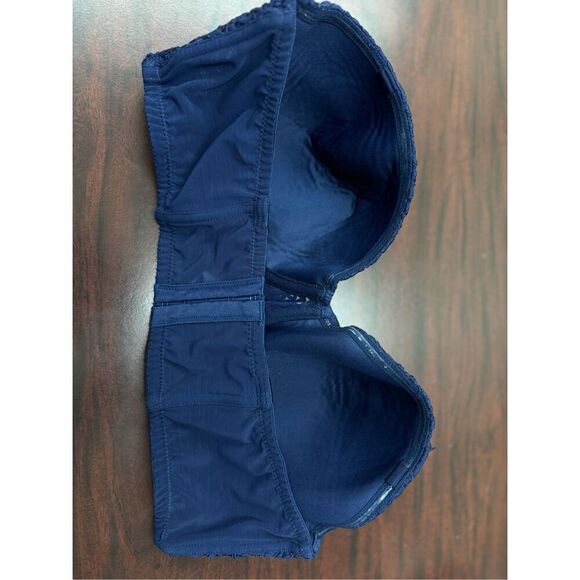 Adore Me Navy Lace Strapless Bra Size 38DDD - Picture 3 of 7